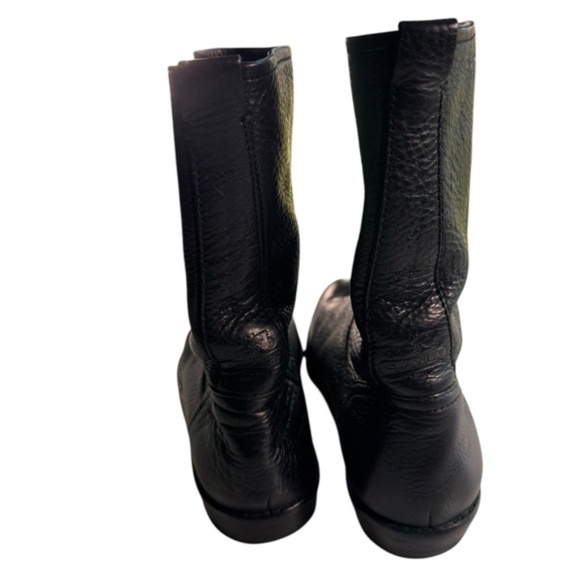 Vintage Coach Black Callan Boot Pebble Leather Size 8.5 — NEW SOLE/HEEL — EUC - Picture 6 of 8